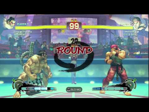 mrPHIN (Ryu) vs tony_wongtana (E. Honda) - PSN SSF4 Rank Match