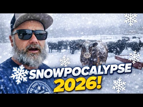 Snowpocalypse 2026 | Preparing the Farm, Cattle & Equipment for a Major Snowstorm!