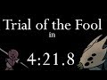 Hollow Knight - Trial of the Fool beat in 4:21.8