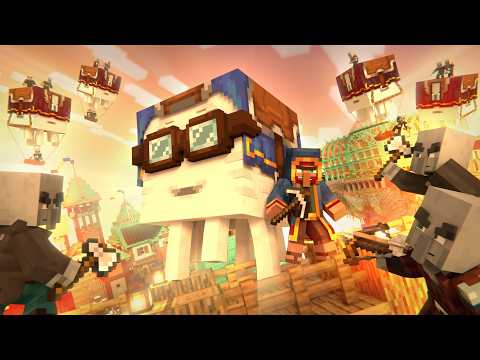 HAPPY GHAST VS PILLAGER ARMY - Pillager vs Villager and Ghast Army (Minecraft Movie Animation)