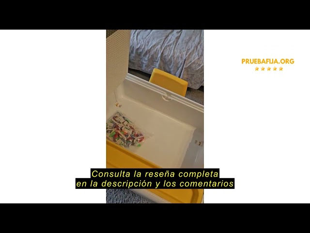 Vídeo relacionado con LZQ Mesa Infantil con sillas 6 en 1, Juego de Mesa y sillas para niños, con Bloques de construcción, Mesa de Juego con Espacio de Almacenamiento, Tablero de Doble Cara, Altura Ajustable