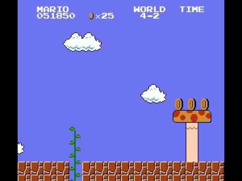 Super Mario Bros world 4-2 speedrun in 40 time units / Possible L+R