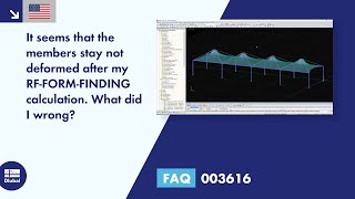 FAQ 003616 | It seems that the members stay not deformed after my RF-FORM-FINDING calculation. Wh...