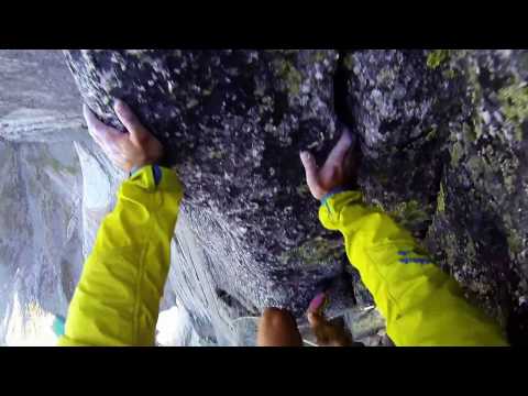 Stetind solo climbing