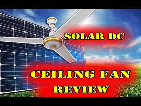 Solar DC Ceiling Fan Review (Best Solar Fan) detail in Urdu hindi Video