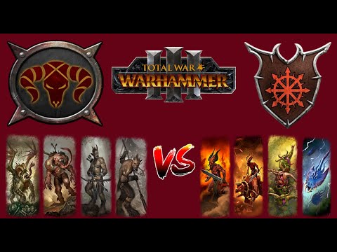 Daemons are spooky | Beastmen vs DoC - Warhammer 3 Land battle