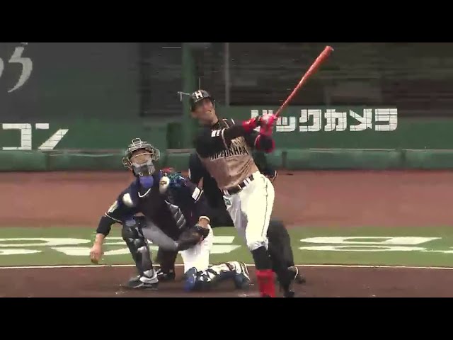 【3回表】ファイターズ・陽 2打席目は左中間スタンド中段への3ラン!! 2016/6/25 Bs-F