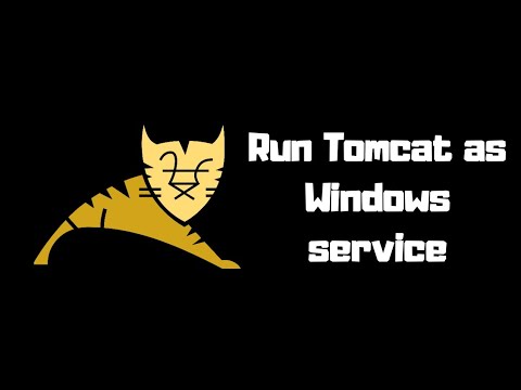 Run Apache tomcat as windows service.