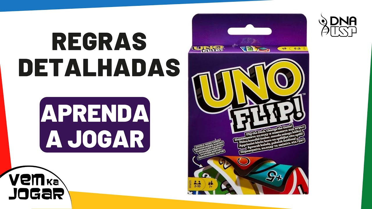 COMO JOGAR UNO FLIP |  Cartas com números dos dois lados e novas funções!