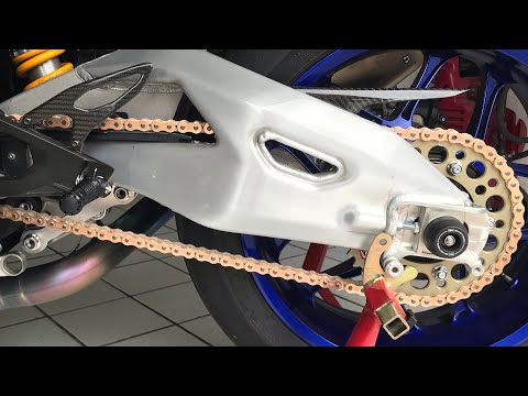 R1M weight difference EK 520 Chain + Renthal Sprockets VS OEM