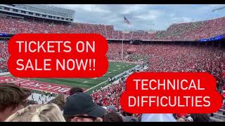 Ohio State Football Tickets on sale now! Some experiencing difficulties. 2022 Reaction