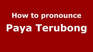 How to pronounce Paya Terubong