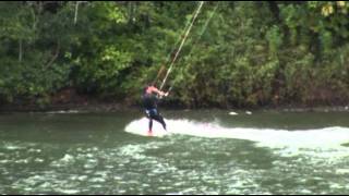 preview picture of video 'Kite Boarding in Ganges Harbour Salt Spring Island BC part 1'