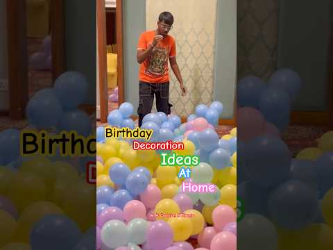 Birthday decoration ideas at home | balloon decoration ideas #viral #balloon #decorationideas #yt