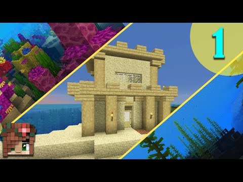 Sandcastle Starter House! | Vanilla Minecraft 1.13 Survival Let's Build [Episode 1]