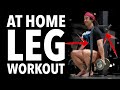 Train LEGS AT HOME with ONE BAND & Light Weights