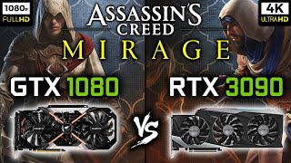 GTX 1080 vs RTX 3090 in Assassin's Creed Mirage - 1080p and 4K Benchmark