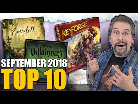 Top 10 hottest board games: September 2018