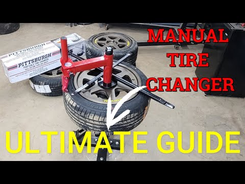 Manual tire changer setup and use guide | Ultimate Guide to Changing tires at home.