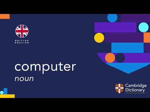 Part of a video titled How to pronounce computer | British English and American ... - YouTube