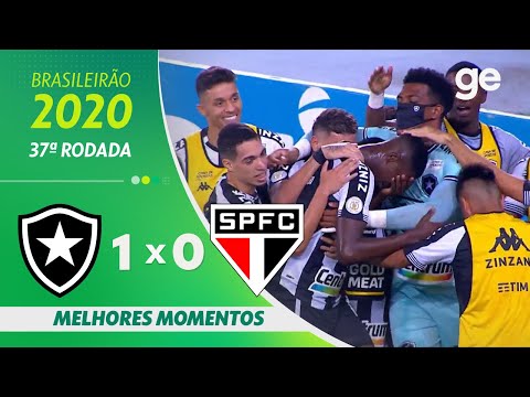 BOTAFOGO 1 X 0 SÃO PAULO | MELHORES MOMENTOS | 37ª RODADA BRASILEIRÃO 2020 | ge.globo
