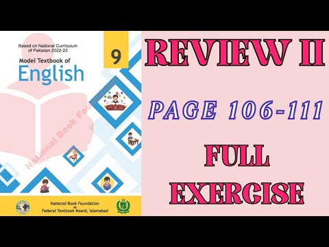 Wiederholung II Seite 106-111 | Vollständige Übung | Klasse 9 Englisch | NBF FGEIS 2025