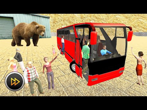 Real Uphill Offroad Bus Driving Simulation 2022 -  #1 Bus Games - Android Gameplay