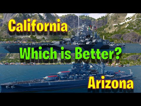 California or Arizona Which is Better in World of Warships Legends?!