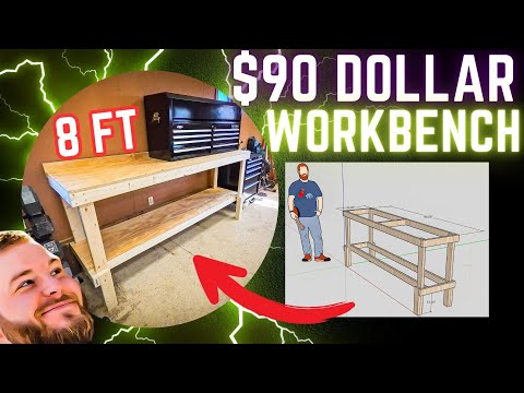 How to Build a Workbench for UNDER 90 DOLLARS! #workbench #diy