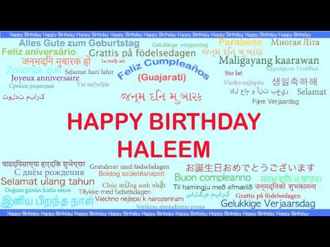 Haleem   Languages Idiomas - Happy Birthday