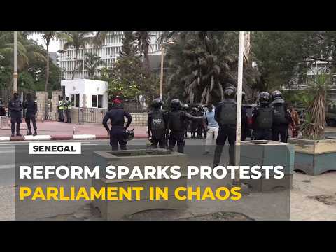 Tensions erupt in parliament over constitutional reform as police intervene