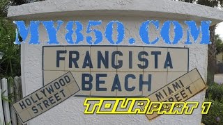 preview picture of video 'Frangista Beach Tour Hollywood St Miramar Beach FL'