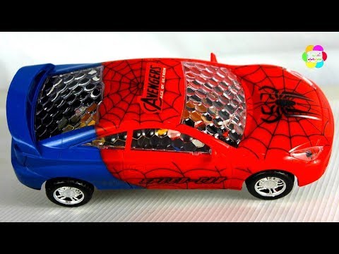 لعبة سيارة سبايدرمان الجديدة للاطفال اجمل العاب السباقات للبنات والاولاد spider man car toy