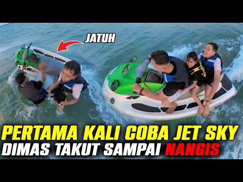 NAIK JET SKY DIMAS NANGIS!! PENGALAM PERTAMA DITDIM DAN AYAH NAIK JET SKY