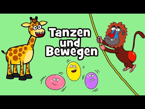 ♪ ♪ Kinderlied Tanzen und Bewegen | Kinder Tanz- & Bewegungslieder - Hurra Kinderlieder Kinderdisco