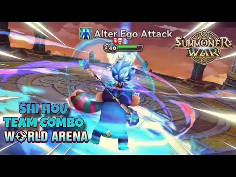 Shi Hou Team Combo in World Arena Ep. 4 - Summoners War