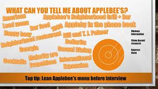 Most Often Asked Applebee's Interview Questions and Answers