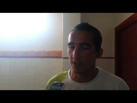 Adolfo tras el partido ante el Atarfe que salva al Huércal (Tercera División)