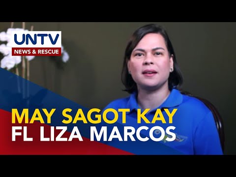 VP Sara Duterte, sinagot ang mga tirada laban sa kanya ni First Lady Liza Marcos