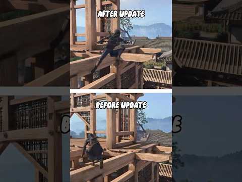 AC Shadows Before and After Parkour Update Comparision