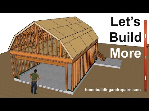 Garage Framing With Loft For Our Two Car Garage Video Collection Series - Part 2