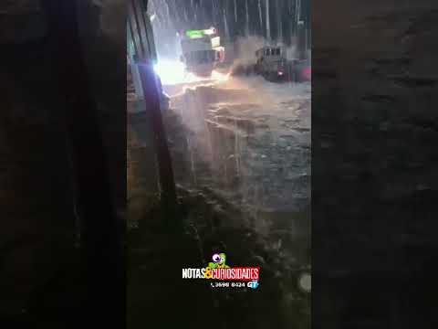 🔵🌧️ FUERTES LLUVIAS CAUSAN INUNDACIONES EN CALLES DE EL JÍCARO, EL PROGRESO