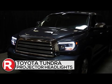 Toyota Tundra Projector Headlights (2007-2013) Spec-D LED DRL Headlights - DIY How To Install