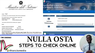 NULLA OSTA follow these simple STEPS to check its how far