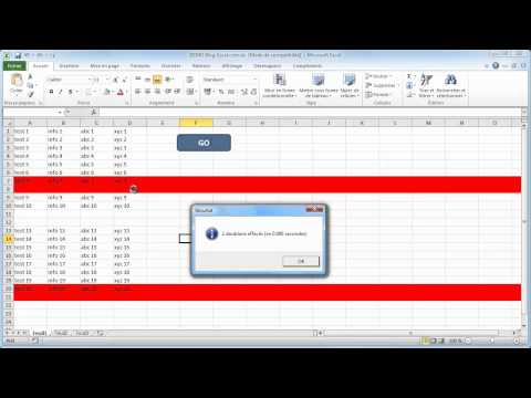 comment colorer une ligne sur deux dans excel