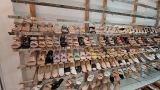 Ladies Footwear Wholesale Market in Yaorat Market,Chinatown,Bangkok,Thailand 2023