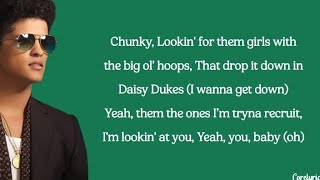 Bruno Mars - Chunky (lyrics)