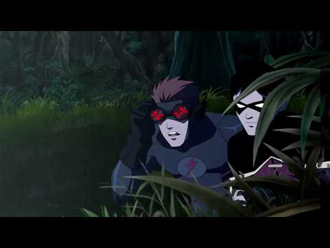 The Team Vs The Living Brain's Super Beasts Pt.2 - The Original Team - Young Justice Fights