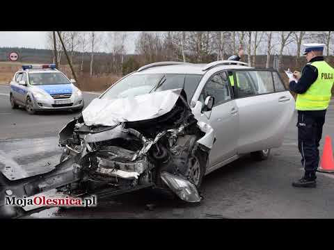 12.03.2018 Drołtowice - wypadek na DK25