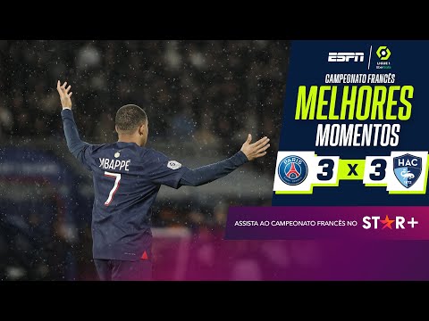 Gols e lances de PSG x Le Havre